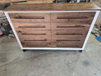60″ Walnut Eight-Drawer Dresser – White — product photo 9