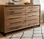 72″ Walnut Ten-Drawer Dresser — product photo 3