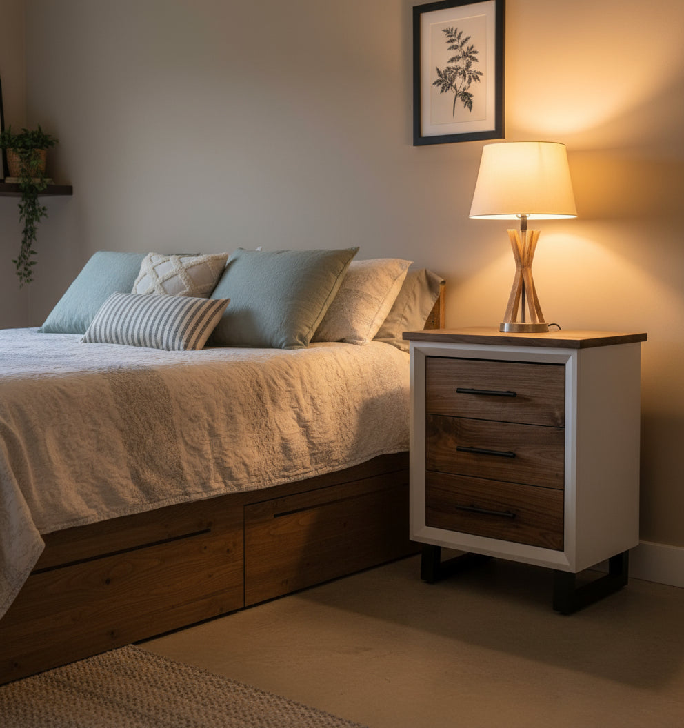 handcrafted 10 drawer 42 x 60 x 18 real walnut dresser and 2 18 x 18 x 24 3 drawer nighstand set with room of choice delivery 2200.00