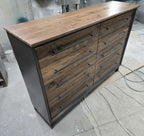 60″ Walnut Ten-Drawer Dresser – Gray — product photo 7