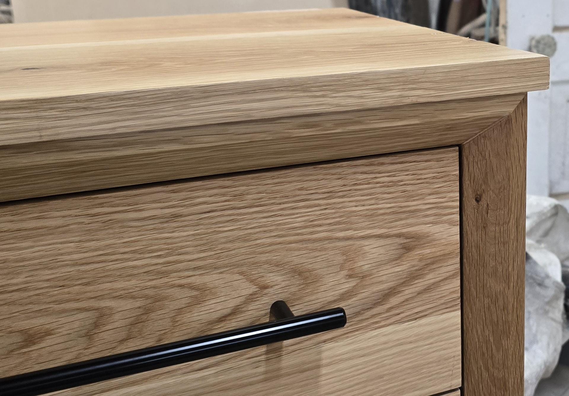 Hand Crafted 5 foot 42"tall 15deep  10 Drawer Modern Industrial Dresser made of white oak