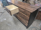 72″ Walnut Nine-Drawer Dresser – Black — product photo 9